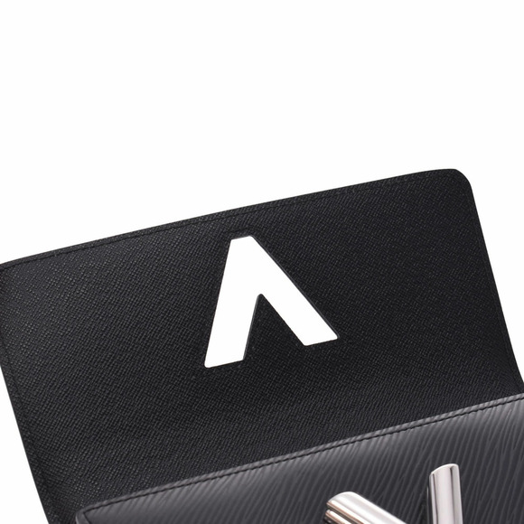 LOUIS VUITTON Epi Portefeuille Twist Noir Black Leather Long Wallet